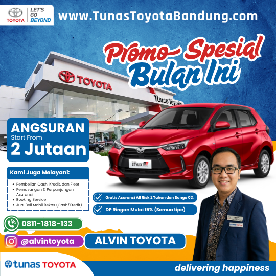 Promo Spesial Toyota Agya 2026 - Dealer Tunas Toyota Kiaracondong, Bandung