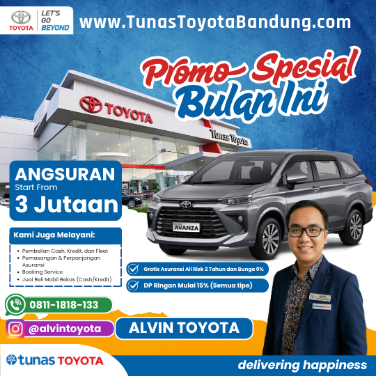 Promo Spesial Toyota Avanza 2026 - Dealer Tunas Toyota Kiaracondong, Bandung