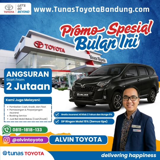 Promo Spesial Toyota Calya 2026 - Dealer Tunas Toyota Kiaracondong, Bandung