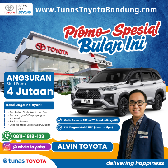 Promo Spesial Toyota Veloz 2026 - Dealer Tunas Toyota Kiaracondong, Bandung