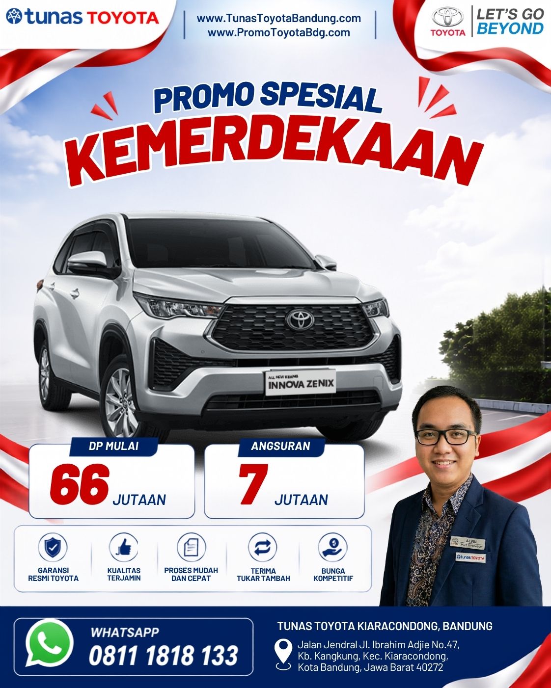 promo toyota innova zenix dp 66 juta spesial kemerdekaan agustus 2026 - dealer tunas toyota bandung kiara condong